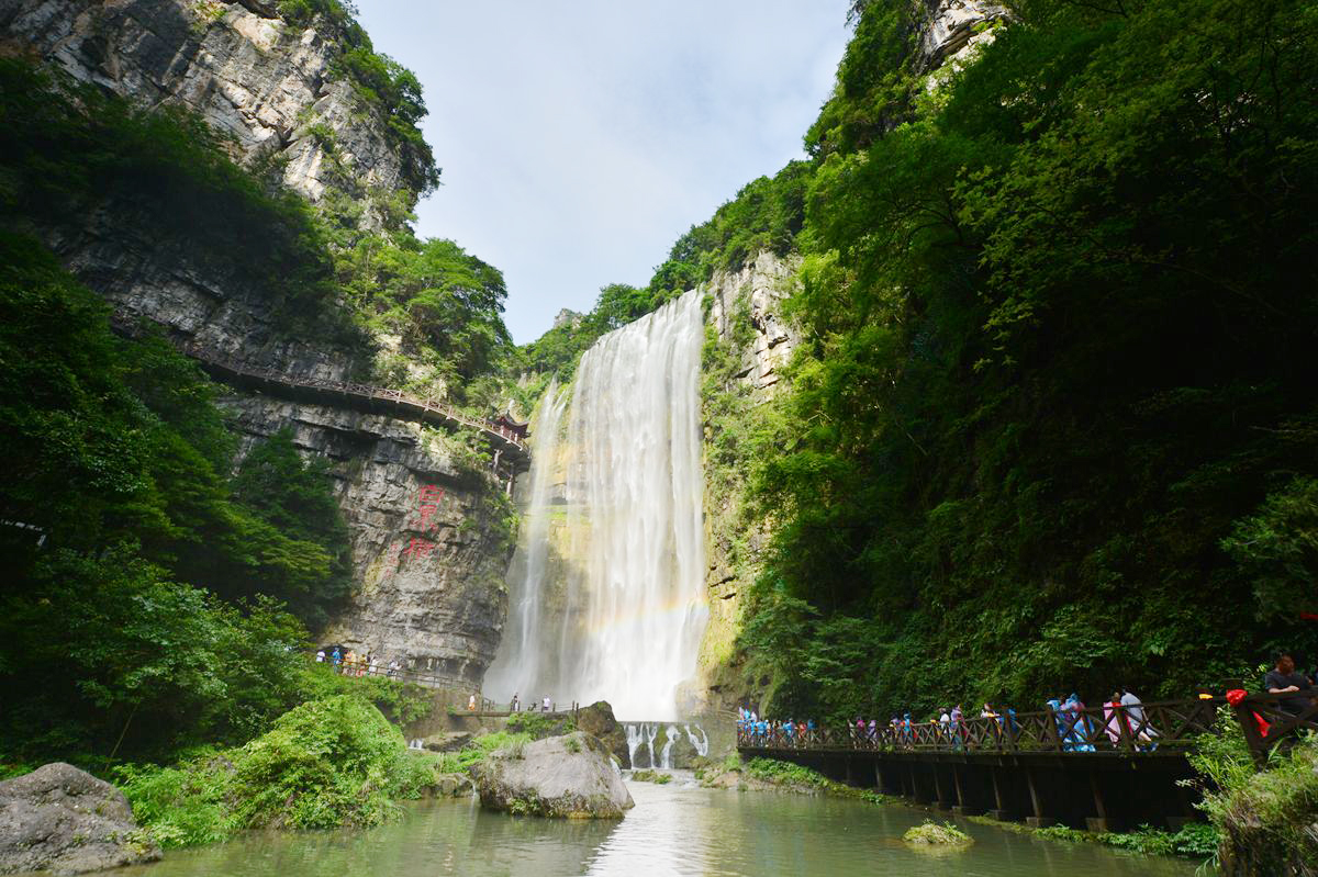 湖北第一、全國(guó)第四的三峽大瀑布